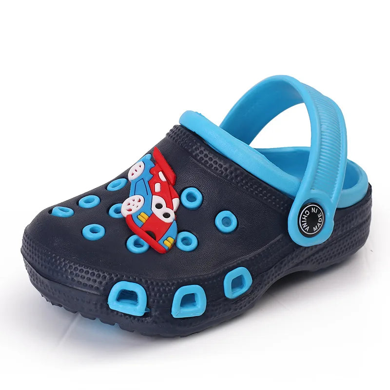 Kids Summer Garden Cute Cartoons Shoes Girl Boy Beach Shoes Candy Color Hole Baby Shoes Sandals