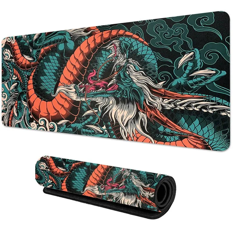Japanese Dragon Large Gaming Mouse pad XXL Keyboard Gamer Mouse Pad on The Table Speed Desk Mat Anime 900x400 700X300 Mouse Mats