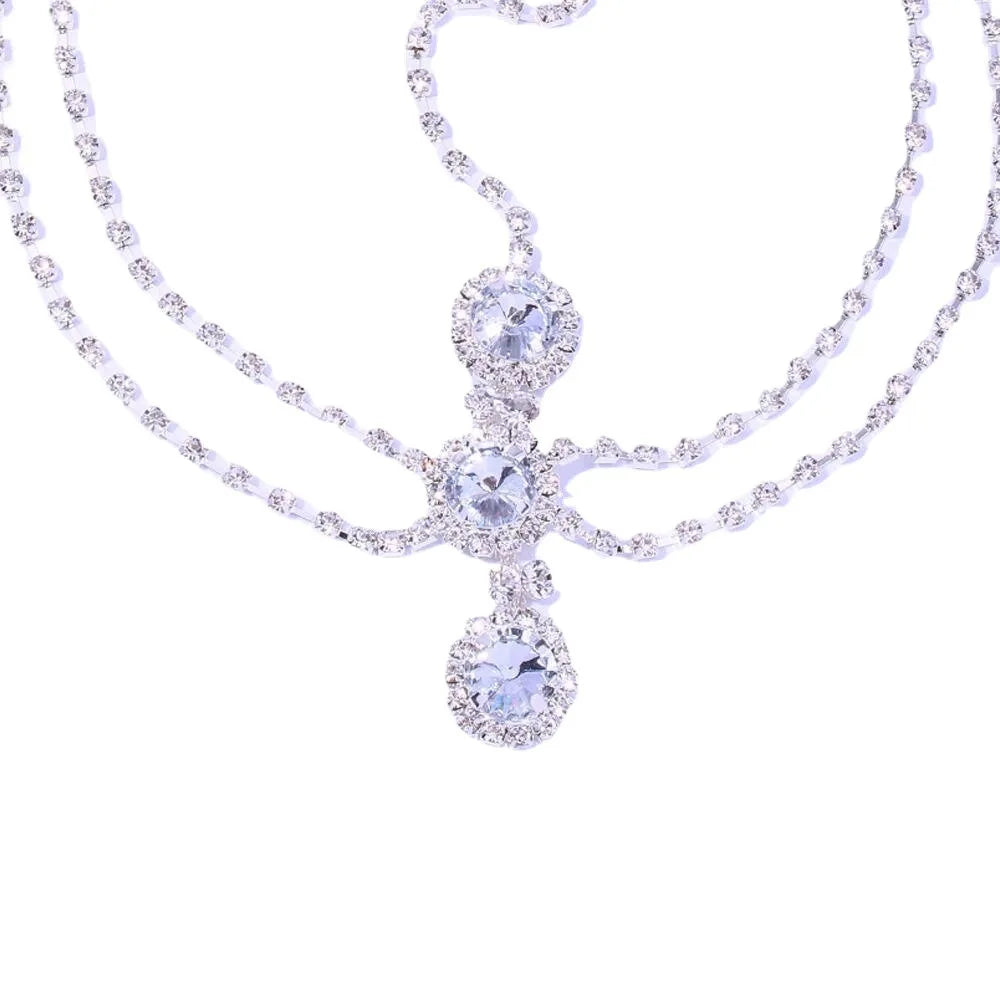 Water Droplet Pendant Headdress Jewellery Handmade mang tikka