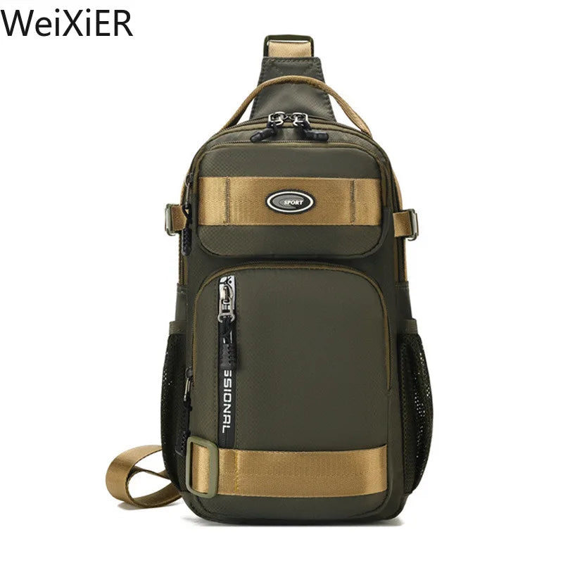 Fashion Multifunction Men's Shoulder Bag Running Outdoor Sling Crossbody Bags