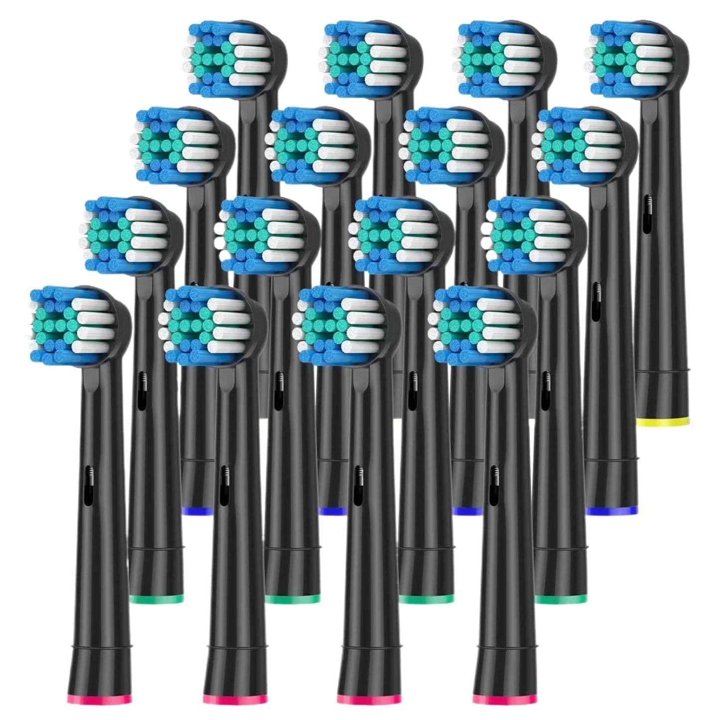 Black Replacement Brush Heads For Oral B Electric Toothbrush Advance Power Vitality Precision Clean Pro Health Triumph 3D