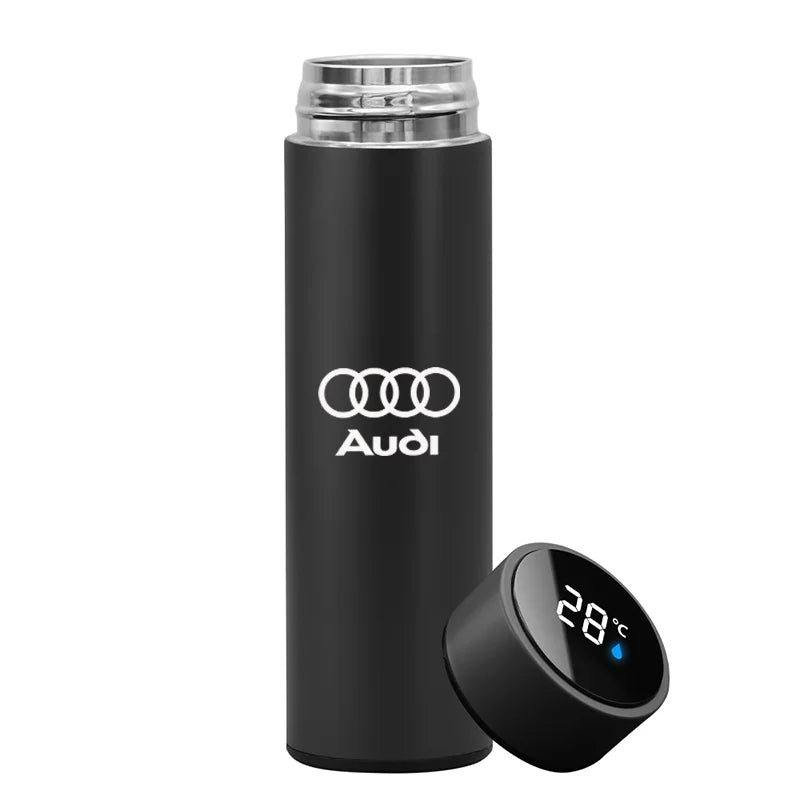 Car Insulated Cup Water Cup Coffee Tea Thermos For Audi Sline A3 A4 A6 A5 Q5 A1 Q7 Q3 Q2 Q8 A7 A8 TT S1 SQ5 Quattro B8 B9