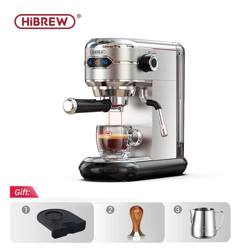 Coffee Maker Cafetera 20 Bar Semi Automatic Super Slim ESE POD& Powder Espresso Cappuccino Machine Hot Water
