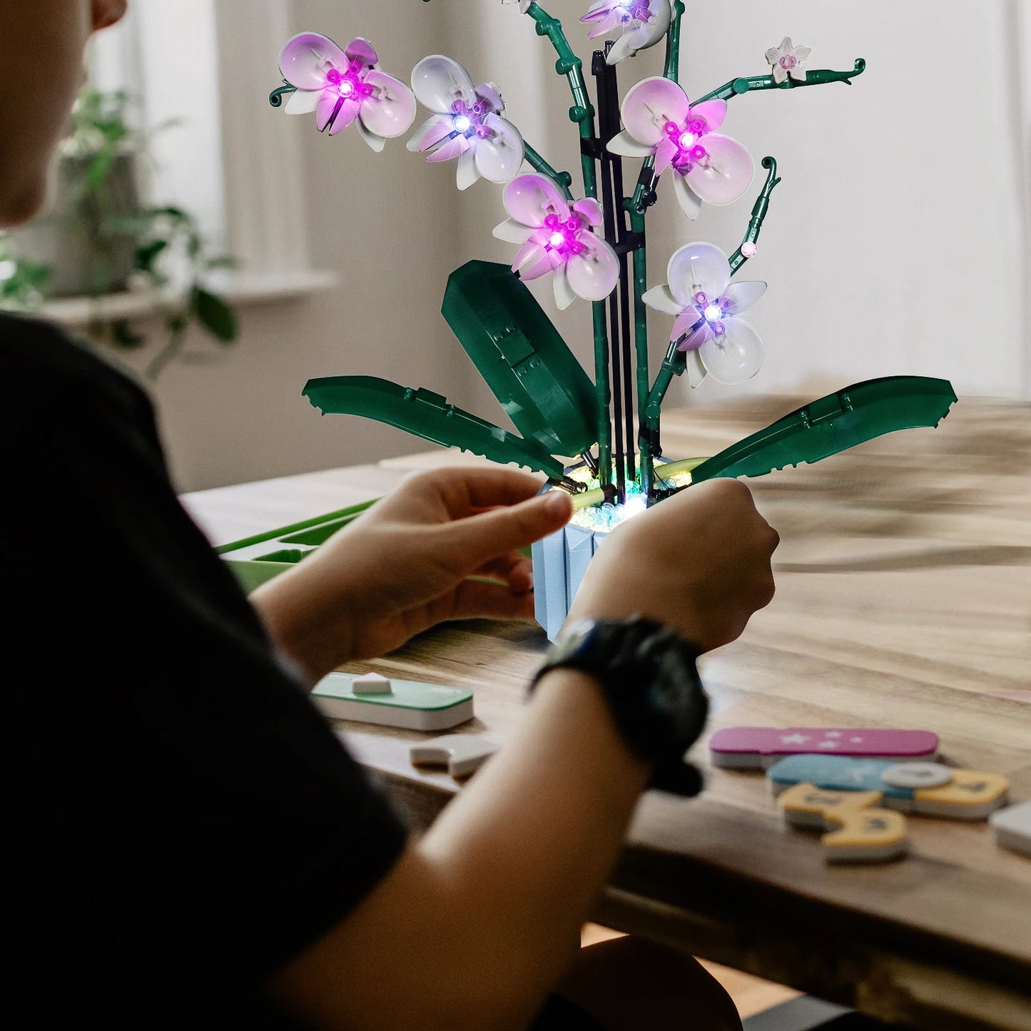 LED Light For 10311 Orchid Lighting DIY Toys (Not Include the Model)