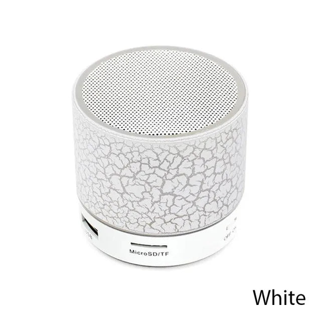 New Mini Portable Car Audio A9 Dazzling Crack LED Wireless Bluetooth 4.1 Subwoofer Speaker TF Card - Hiron Store