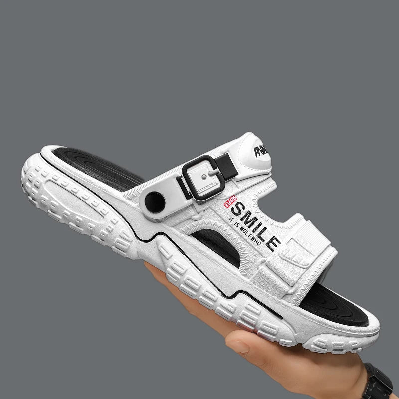 Men's Sandals Lightweight Breath Slippers Beach Casual Shoes Non Slip Walking Sport Flip Flops