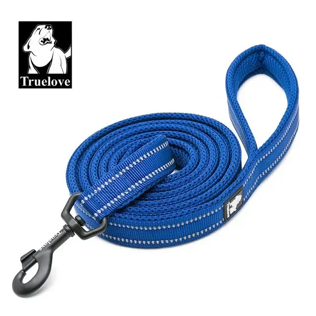 Truelove Soft Pet Leash Reflective Nylon Mesh Padded Puppy Large Dog or Cat Walking Training