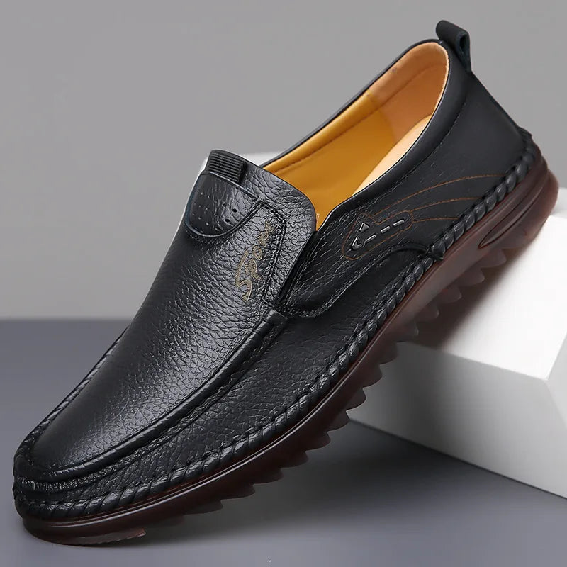 New Designer Slip-on Men's Dress Loafers Spring Autumn Soft-soled Driving Shoes