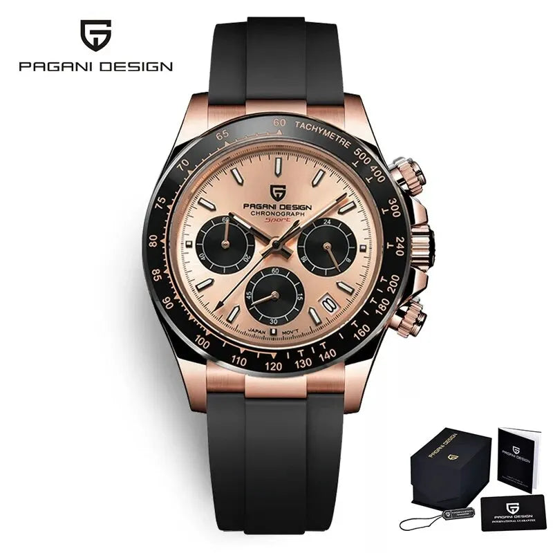 Pagani design watch, chronograph watches, waterproof watch