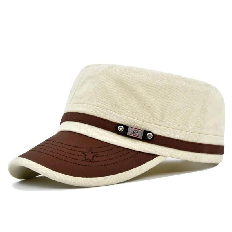 Embroidered Flat Cap casual hat Baseball Cap Outdoor Sports Hat for Hiking & Fishing Hat