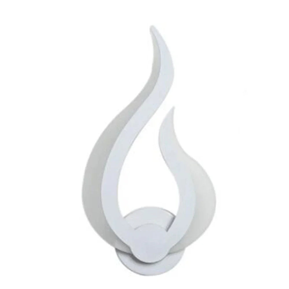 Creative Flame LED Modern Wall Lamp Acrylic Touch Bedside Lamp for Indoor Corridor Bedroom Lighting