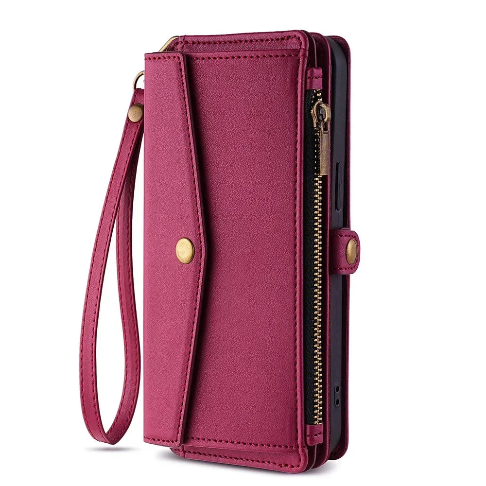Ladies Wallet Case For Huawei Nova 2i Lite 2 3 Plus 3i 3e 4 4e 5z 5i 5 Pro 6 7 8 9 SE 7i 8i 4G 5G PU Leather Flip Crossbody Bags