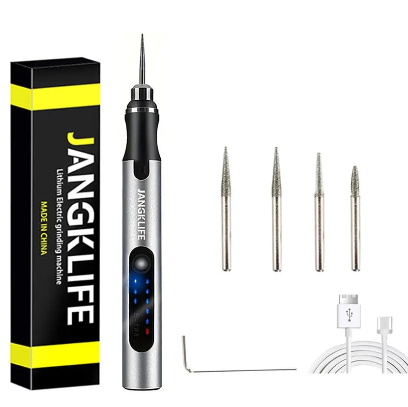 USB Cordless Rotary Tool Kit Woodworking Engraving Pen DIY For Jewelry Metal Glass Mini Wireless Drill - Hiron Store