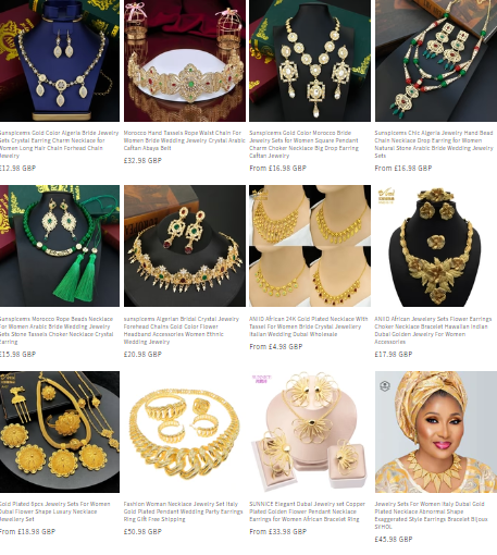 Indian jewellery shop in UK