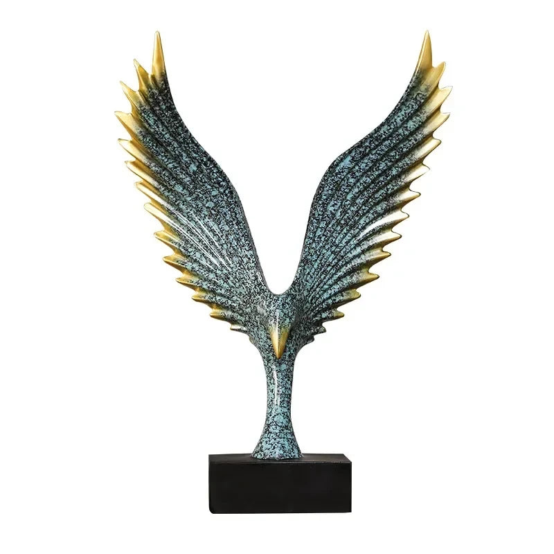 Golden Dapeng Figurines Angel Wings Ornament   Creative Animal Crafts Home Decor Accessories  Wedding Gift for lovers