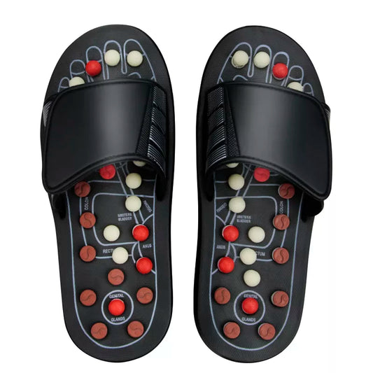 Feet Massage Slippers Foot Reflexology Acupuncture Therapy Massager Walk Stone Shoes Acupuncture Cobblestone Massager - Hiron Store