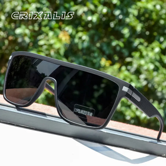 CRIXALIS Fashion Polarized Sunglasses For Men Square Oversized Anti Glare Driver Mirror Sun Glasses Women UV400 Goggles Male - Hiron Store
