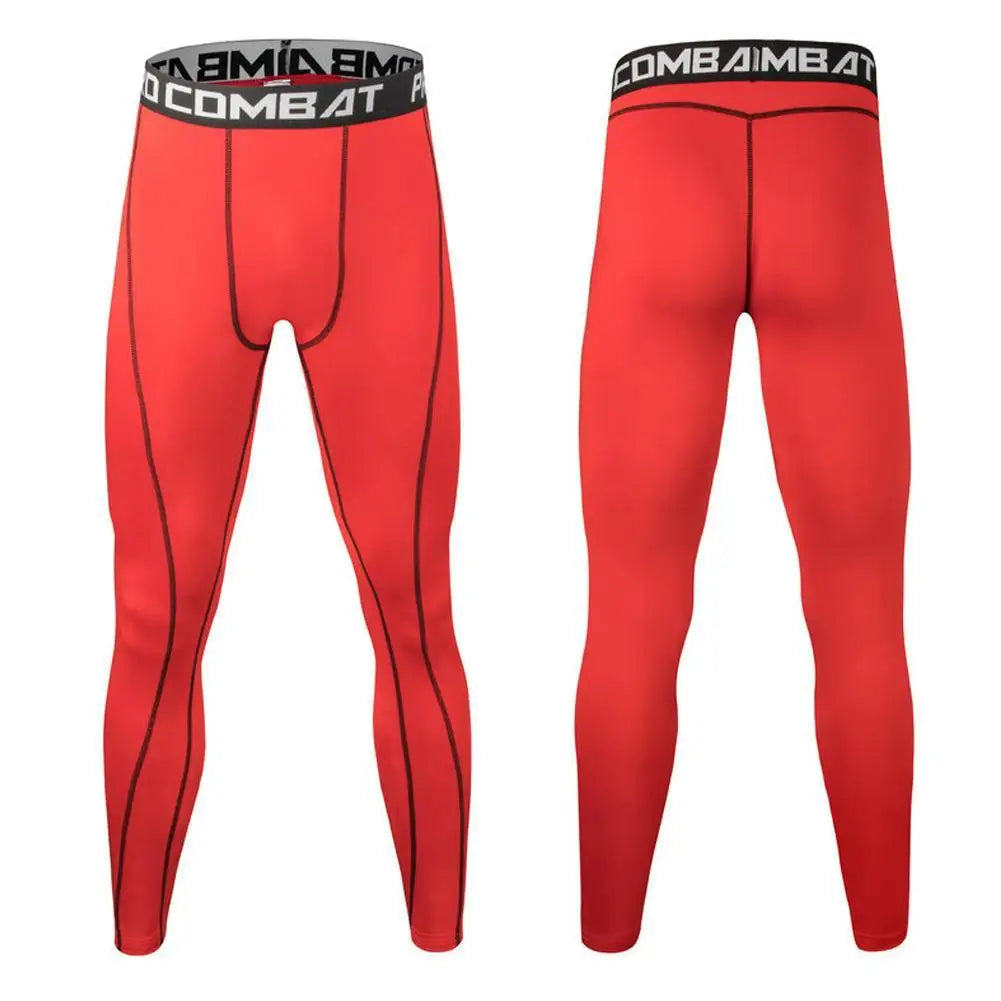 Men Compression Tight Leggings Running Sports Male Fitness Jogging Pants Trousers