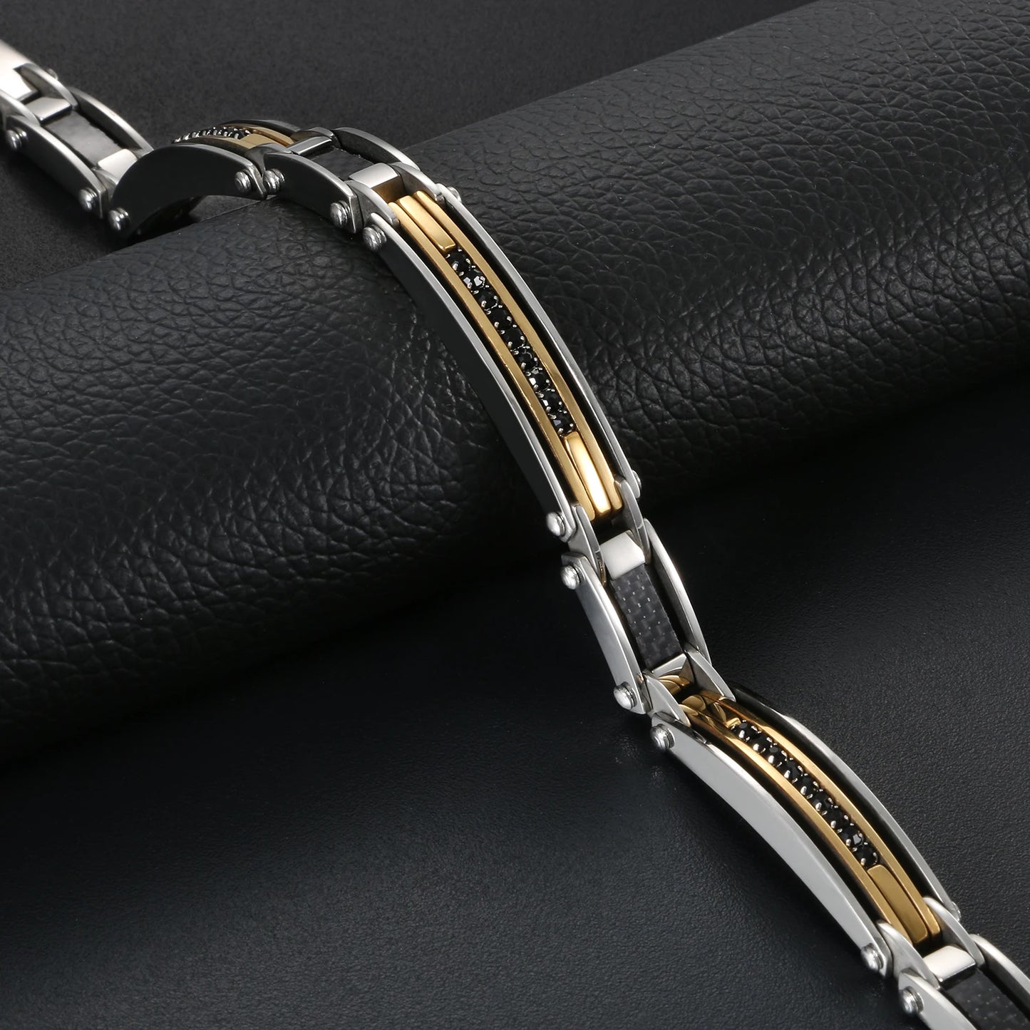 Stainless Steel Biker Chain Bracelet Men's Link Motorcycle Bicycle Style Bangle Fashion Punk Gothic Masculina Jewellery