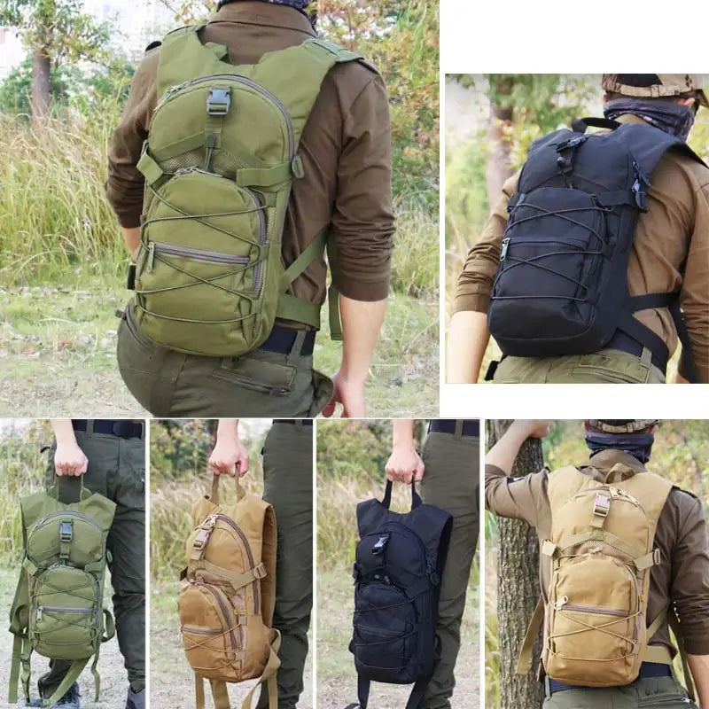 Tactical Backpack Bicycle Backpacks Outdoor Sports Cycling Hydration Climbing Hiking Camping Bike Bag