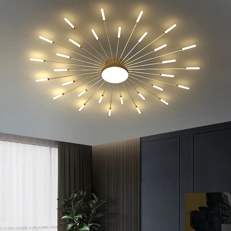 Modern Ceiling Lights LED Luster Indoor Lighting Acrylic Lamps Fixture Frame 175-260V