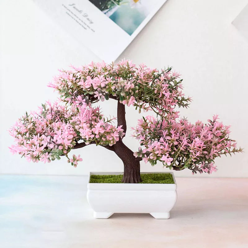 Artificial Plants Bonsai Small Tree Pot Fake Plant Flowers Potted Ornaments For Home Decoration