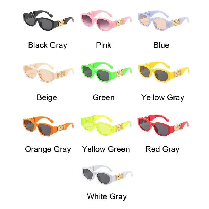 Polygon Sunglasses Woman Fashion Small Frame Sun Glasses Female Colours Retro Designer Shades