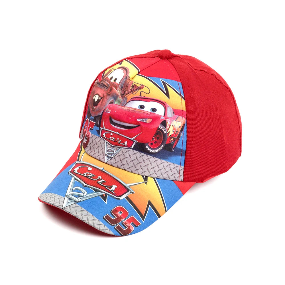 Children 95 Cars Anna Elsa Mickey Minnie Dog Cartoon Baseball Cap Kids Princess Hats