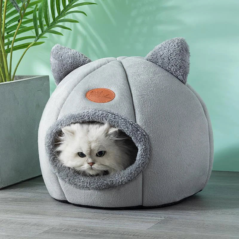 New Deep Sleep Comfort In Winter Cat Bed Iittle Mat Basket Small Dog House Products Pets Tent Cozy Cave Nest Indoor Cama Gato - Hiron Store