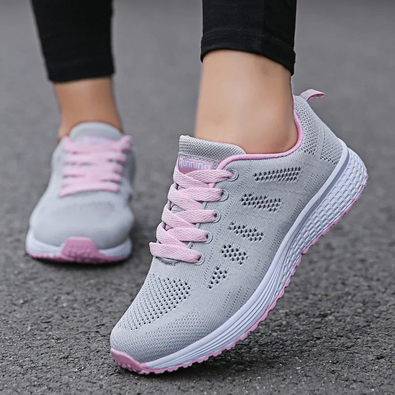 Women Casual Shoes Fashion Breathable Walking Flat Shoes Sneakers Women 2025 Gym Vulcanized Shoes White Female