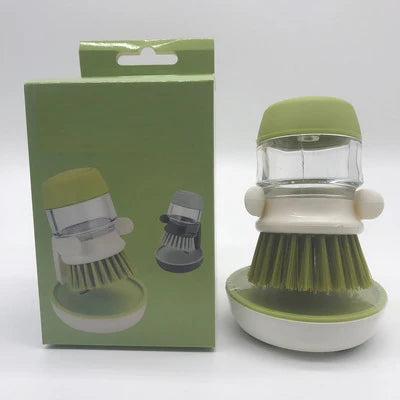 Kitchen Cleaning Brush With Detergent Storage Box Household Tableware Dishes Pan Degreasing and Descaling Cleaning Brush - Hiron Store