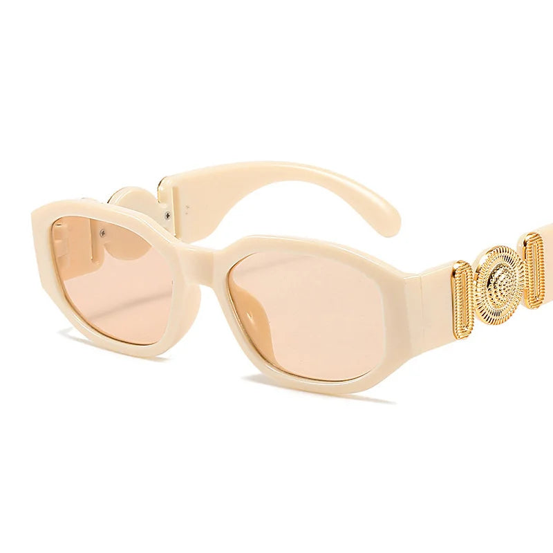 Polygon Sunglasses Woman Fashion Small Frame Sun Glasses Female Colours Retro Designer Shades