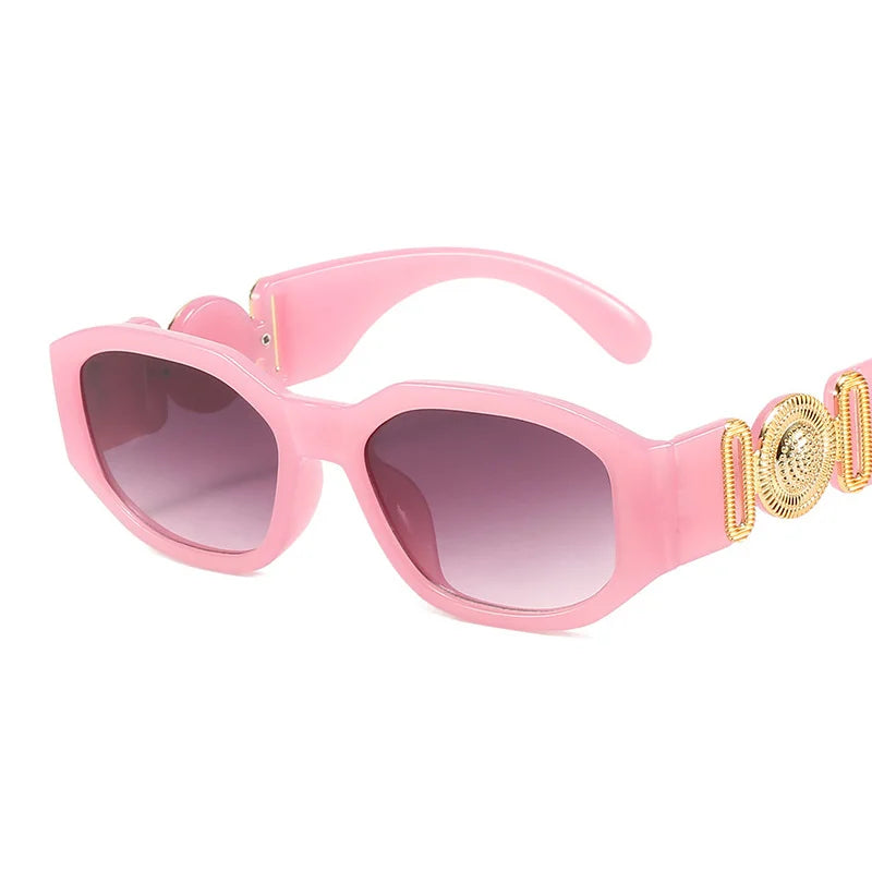 Polygon Sunglasses Woman Fashion Small Frame Sun Glasses Female Colours Retro Designer Shades