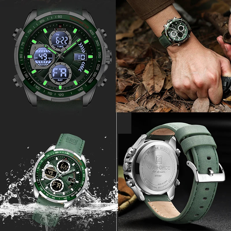 Military Watches for Men Luxury Original Sports Chronograph Watch Waterproof