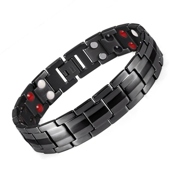 Rainso Fashion Jewelry Healing FIR Magnetic Titanium Bio Energy Bracelet For Men Blood Pressure Accessory Women Bracelets Gifts - Hiron Store