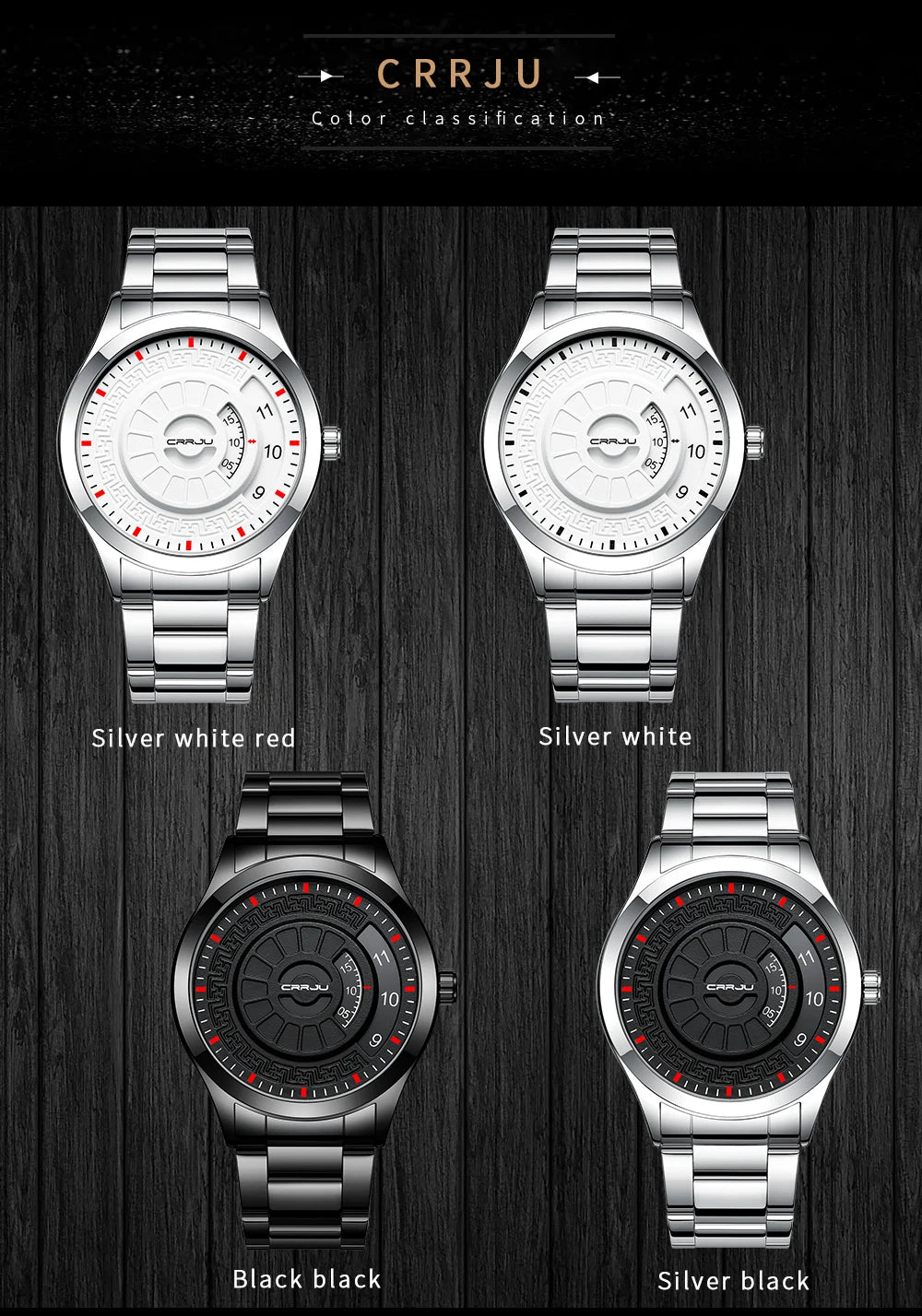 Watch Men's Luxury Stainless Steel Strap Quartz Wrist watches Male Clock