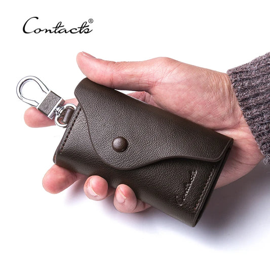 Men's  Genuine Leather Key Wallets Fashion Housekeeper Key Holders