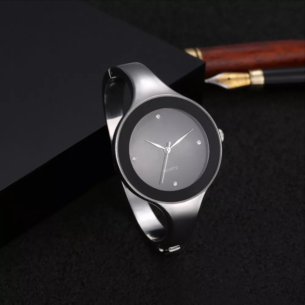 Luxury Crystal Bracelet Watch Women Watches Simple Fashion Women's Watches Stainless Steel Ladies Watch Clock reloj mujer - Hiron Store