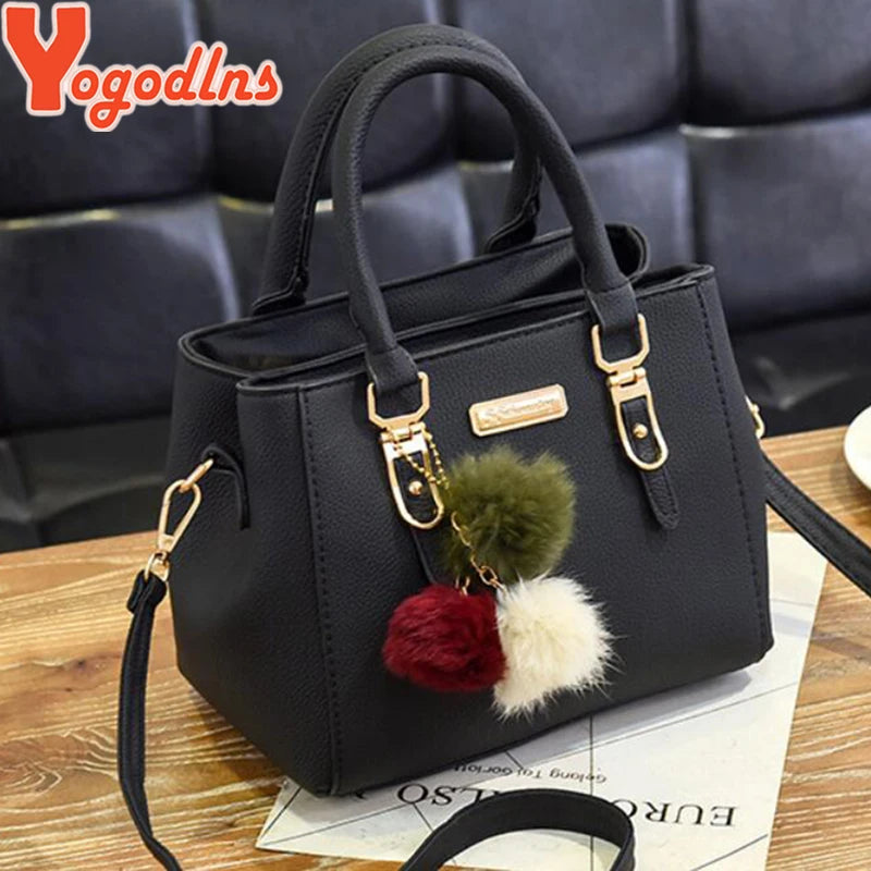 handbag shoulder bag ladies Messenger bag hairball bags high quality bag