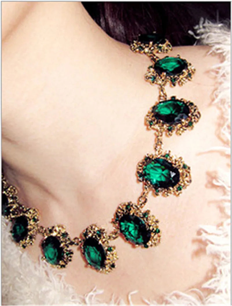 CC Vintage Chokers Necklace For Women Hyperbole Necklaces Pendants Clavicle Chain Luxury Jewelry Pendant Accessories CCN168b - Hiron Store