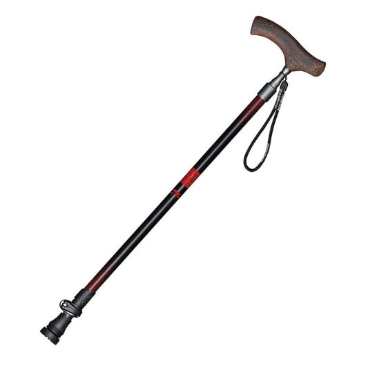 Handle Aluminum Walking Stick Quick Locking Ultralight Anti-Slip Cane For Elderly 1 Pcs