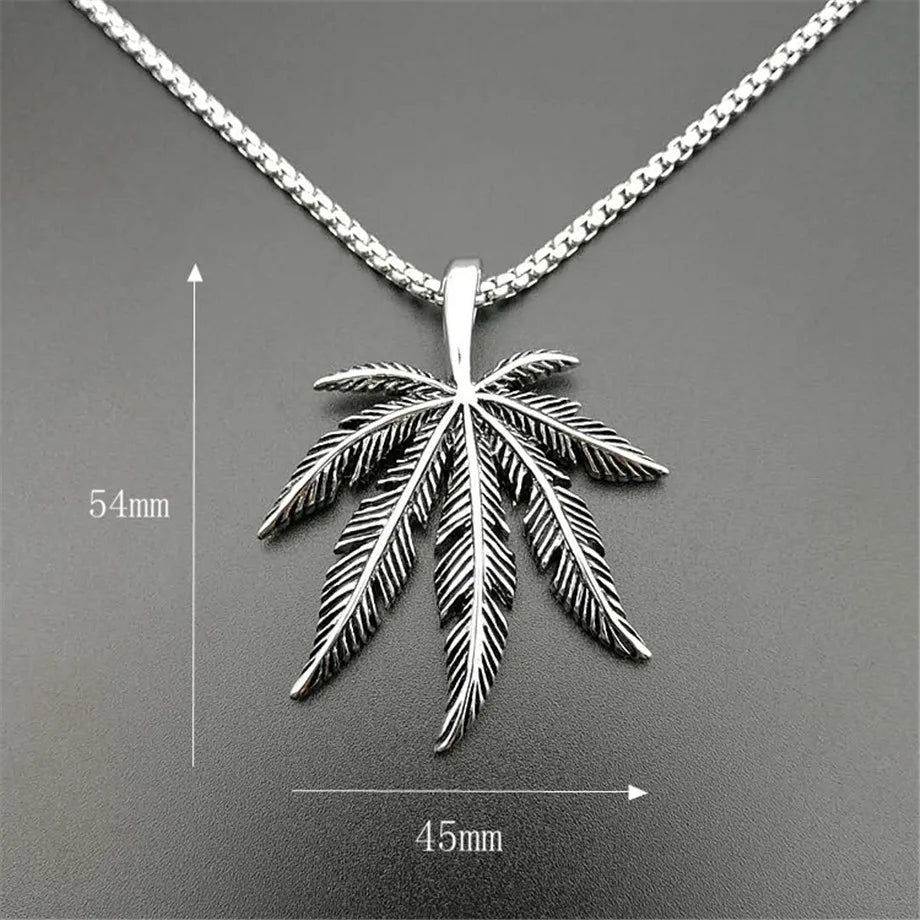 Stainless Steel Pendant Necklace for Women/Men Jamaican Necklace Hip Hop Jewellery