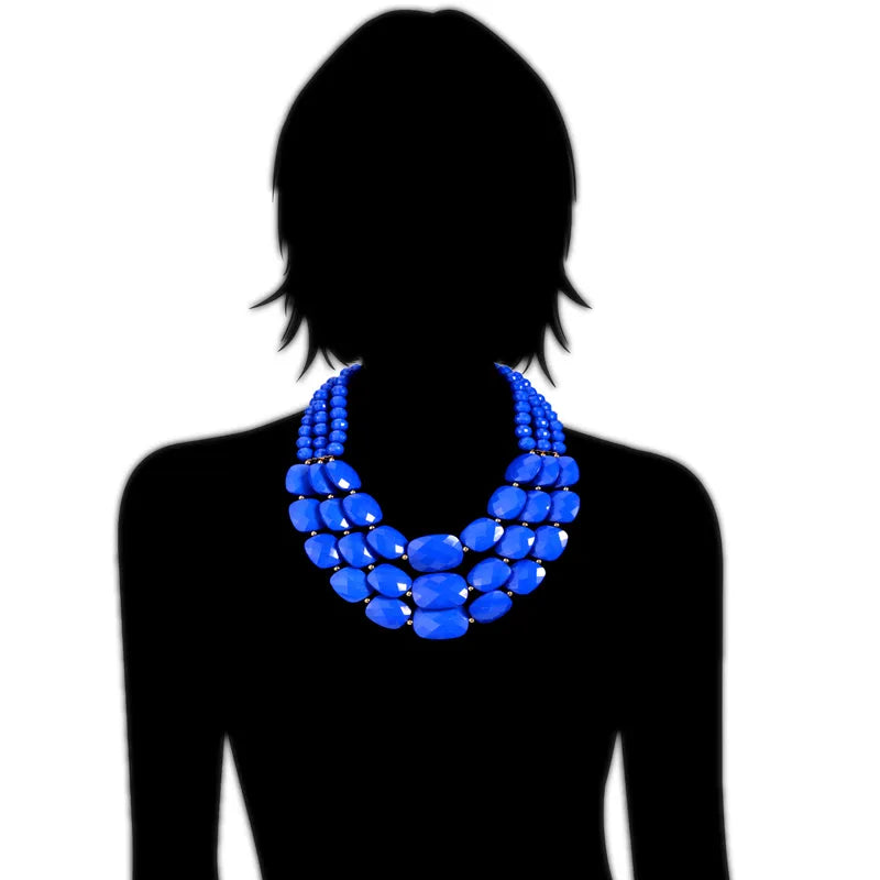 UDDEIN African Beads Jewelry Sets Multi layer Nigerian Wedding Indian Jewelry Sets Luxury Statement Choker Necklace Jewellery - Hiron Store