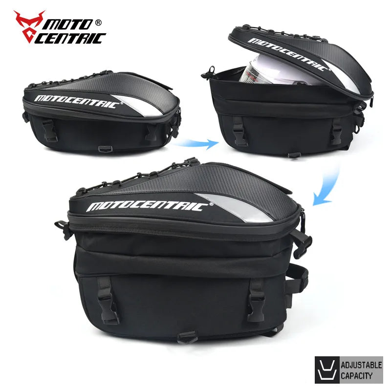 Waterproof Tail Bag Rear Motorcycle Seat Bags High Capacity Rider Backpack