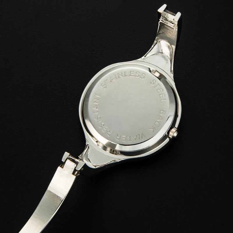 Women's Bangle Watch Female Luxury Steel Bracelet Watches Ladies Quartz Wristwatch Clock