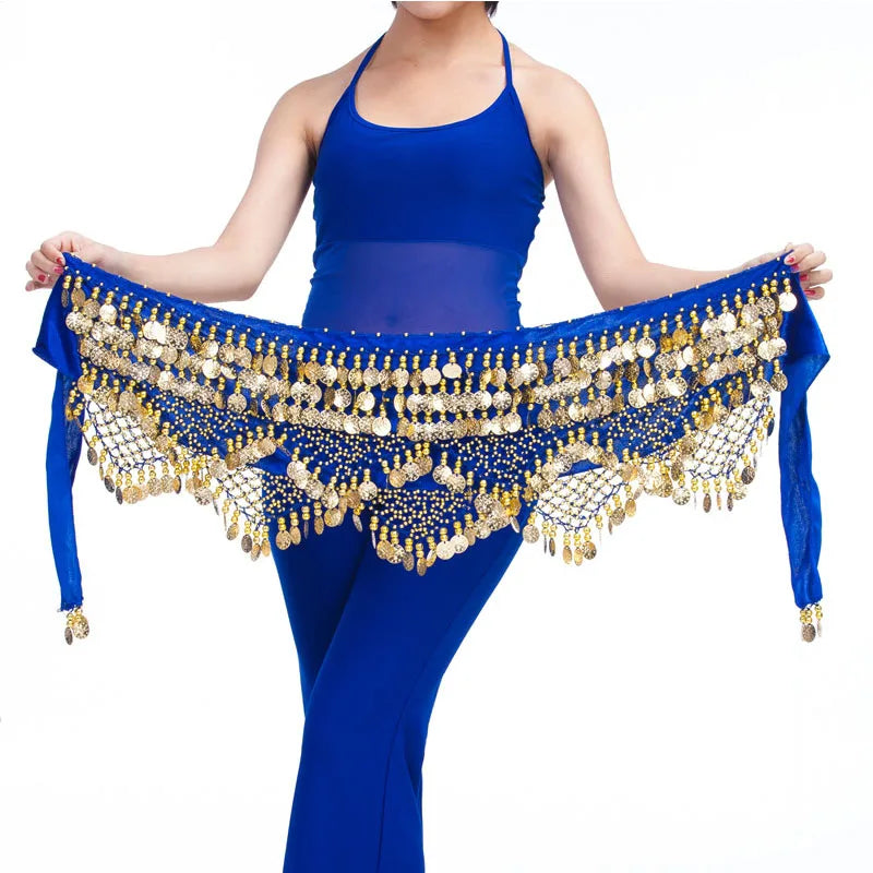 New Style Top Selling Belly Dance Waist Chain Hip Scarf Bellydance Coins Belt Dancing Waist Belt Dancer's Accessories - Hiron Store