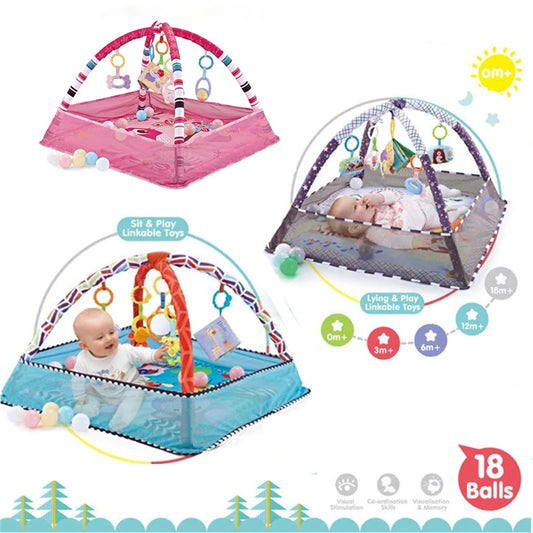 Baby Fitness Frame Crawling Game Blanket Multi functional Educational Mat Crawling Infant Enlightenment Toys