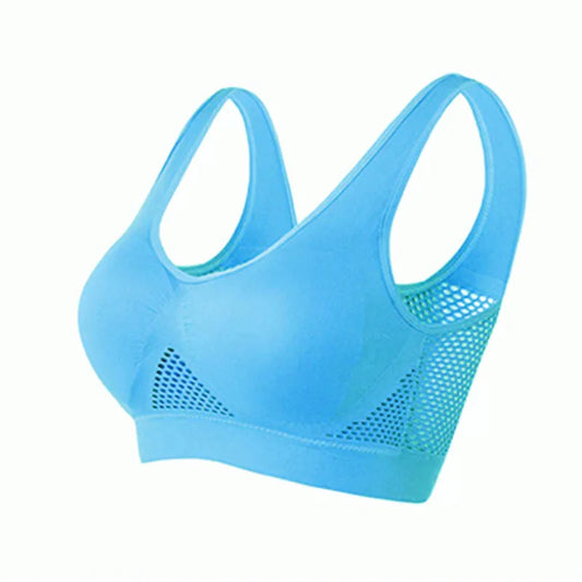 S-4XL Women Yoga Sport Bra Breathable Fitness Running Active Vest Padded Crop Tops Underwear gym Yoga top bras - Hiron Store