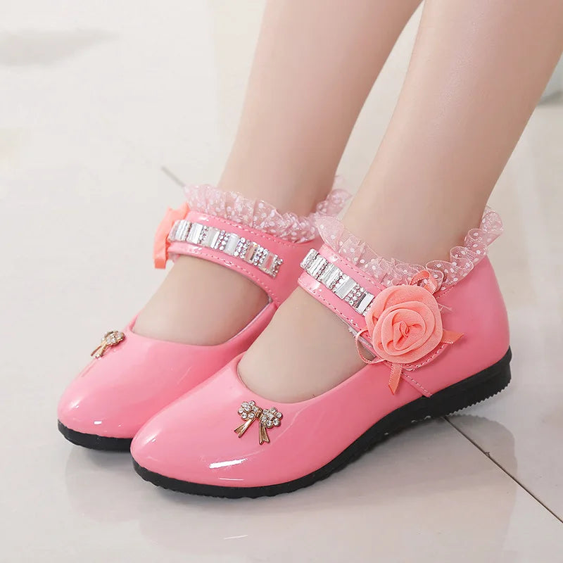 Children Leather Sandals Kids Girls Shoes