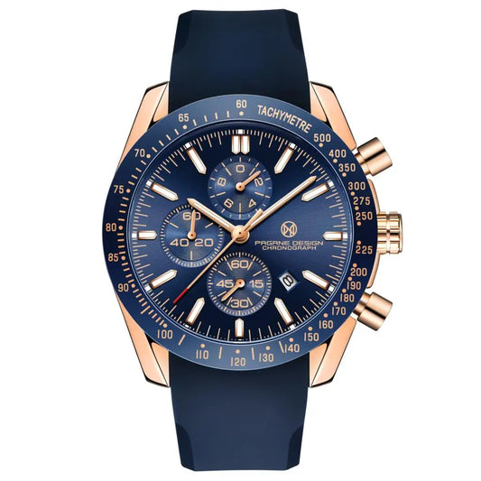 Men Quartz Watch Rubber Belt Men's Luxury Watch